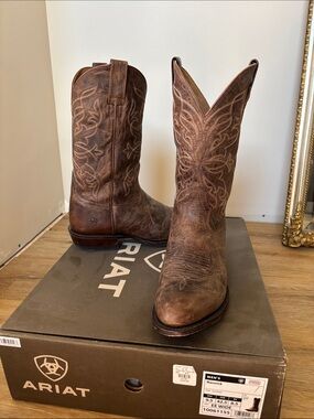 Ariat Distressed Brown Leather Western Boots